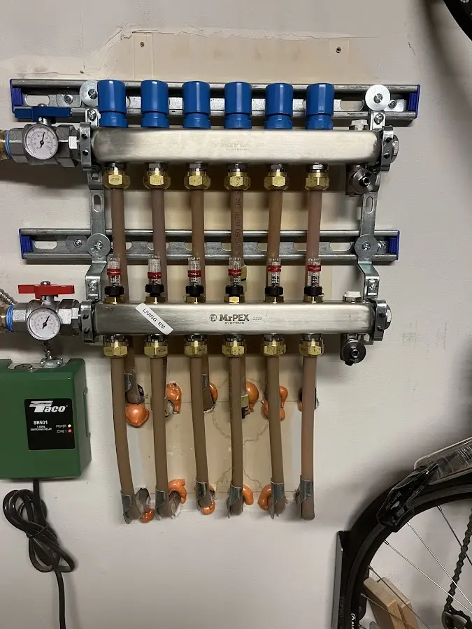 Plumber performing Gas Leak Detection at a residential property in Pendleton